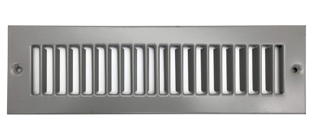 10" X 4" Toe Kick Grille - HVAC Vent Cover [Outer Dimensions: 11.5 X 5.5] - Grey
