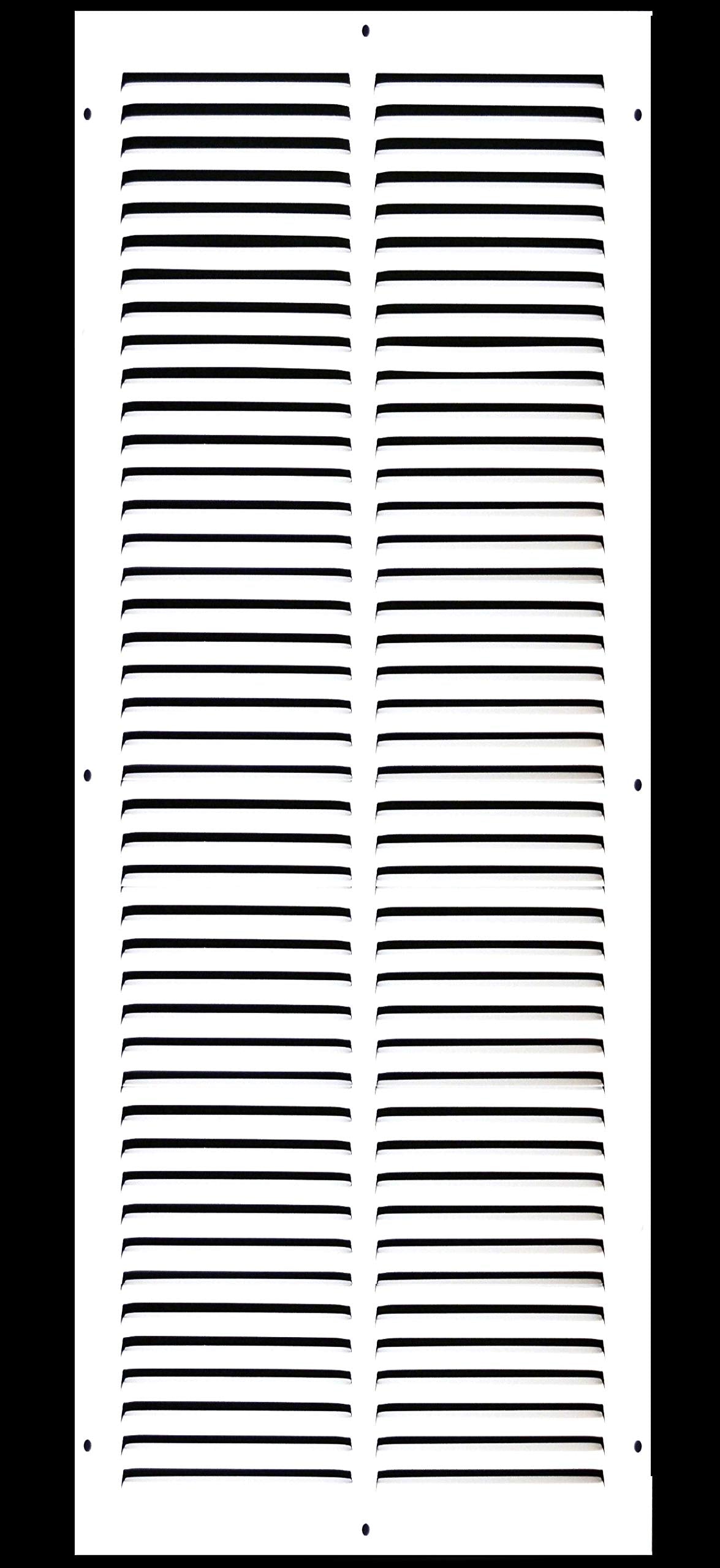 12"W X 24"H [Duct Opening] Steel Air Vent Return Grille - HVAC VENT DUCT COVER DIFFUSER - [Outer Dimensions: 13.75"W X 25.75"H]