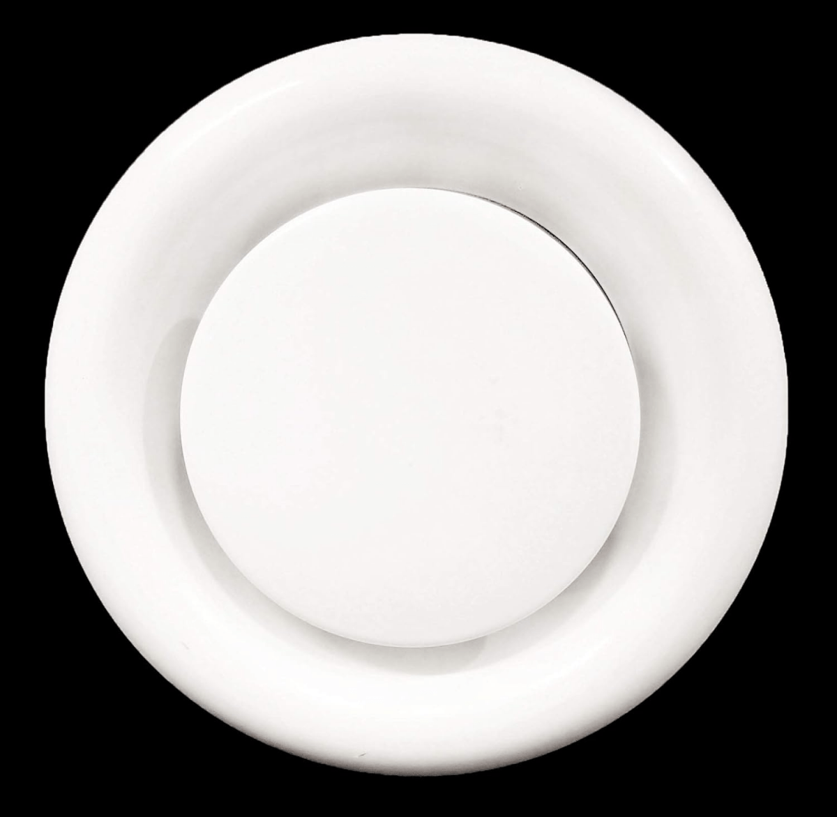 8" Round Return Air Vent Grille With Sponge Gasket And Mounting Frame - HVAC Vent Duct Register Cover [Outer Dimensions: 10"] - HVAC PremiumRRG8