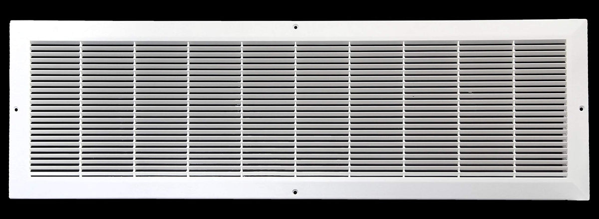 30" x 8" HVAC Return Air Grille - Plastic Never Rust Vent Duct Cover - For Wall & Ceiling