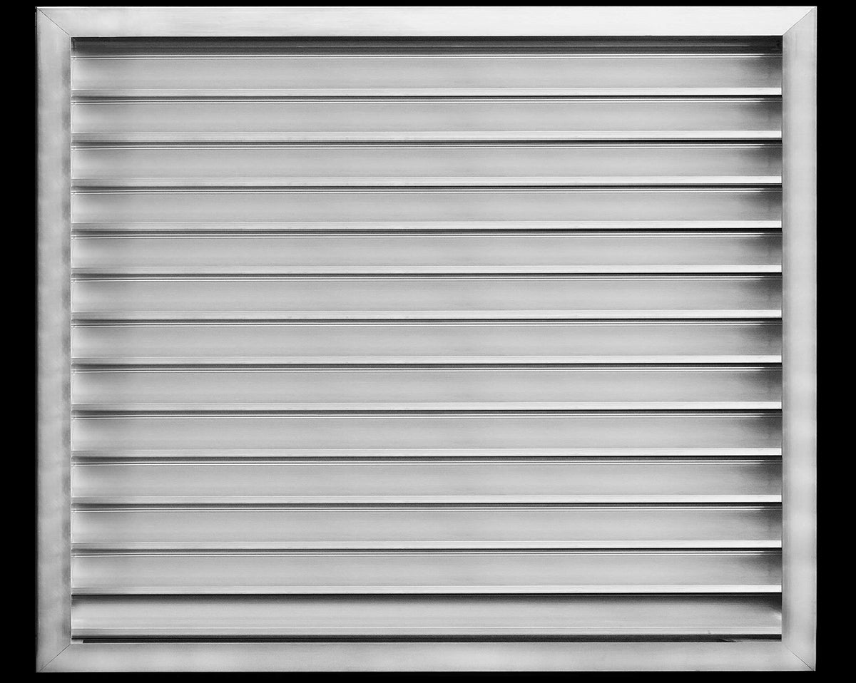 28&quot;w X 28&quot;h Aluminum Outdoor Weather Proof Louvers - Rain &amp; Waterproof Air Vent With Screen Mesh