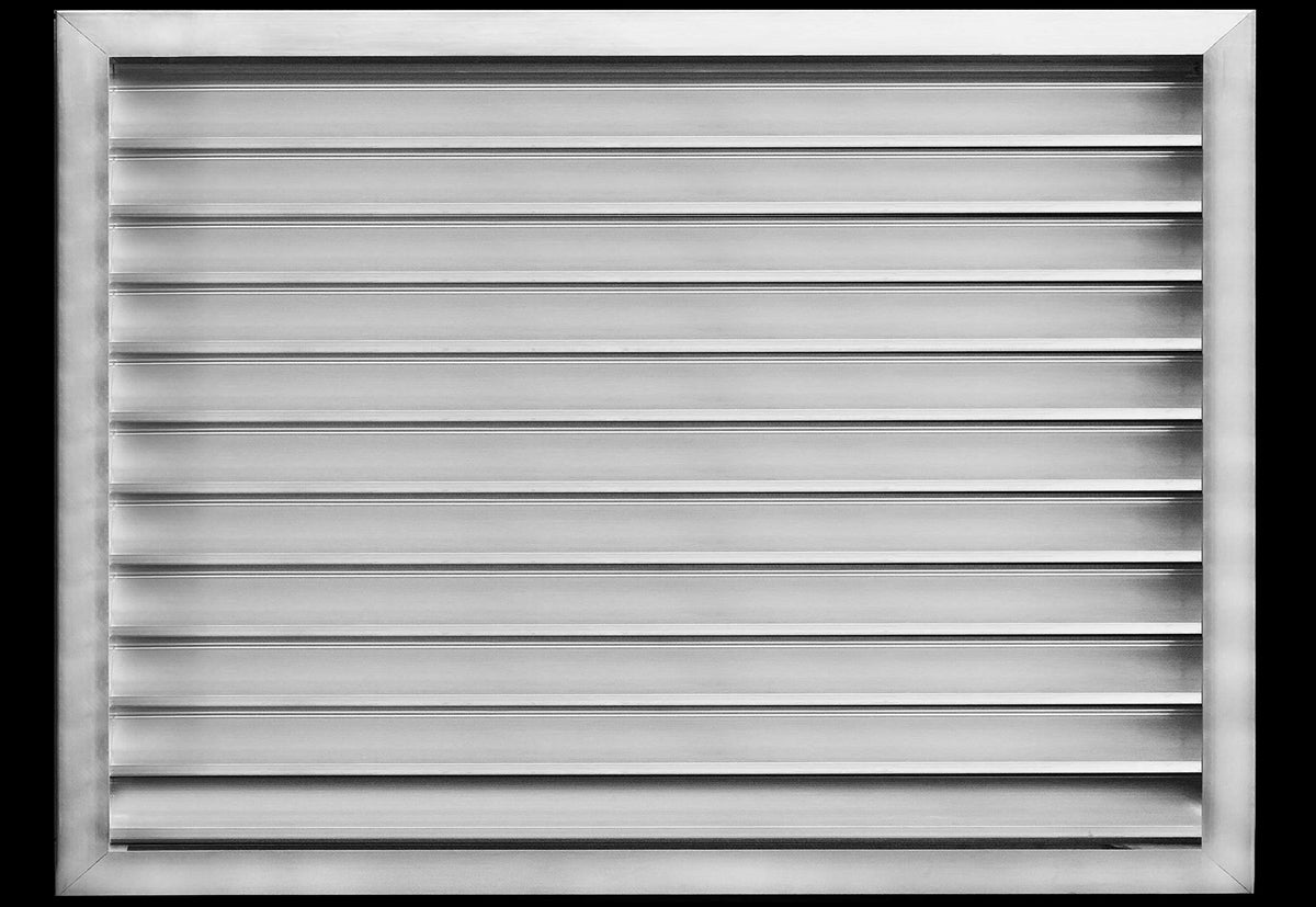 36&quot;w X 28&quot;h Aluminum Exterior Gable Louver Vent for Walls &amp; Crawlspace - Weather-Resistant Air Grille with Screen Mesh - [Outer Dimensions 37.75&quot;w x 29.75&quot;h]