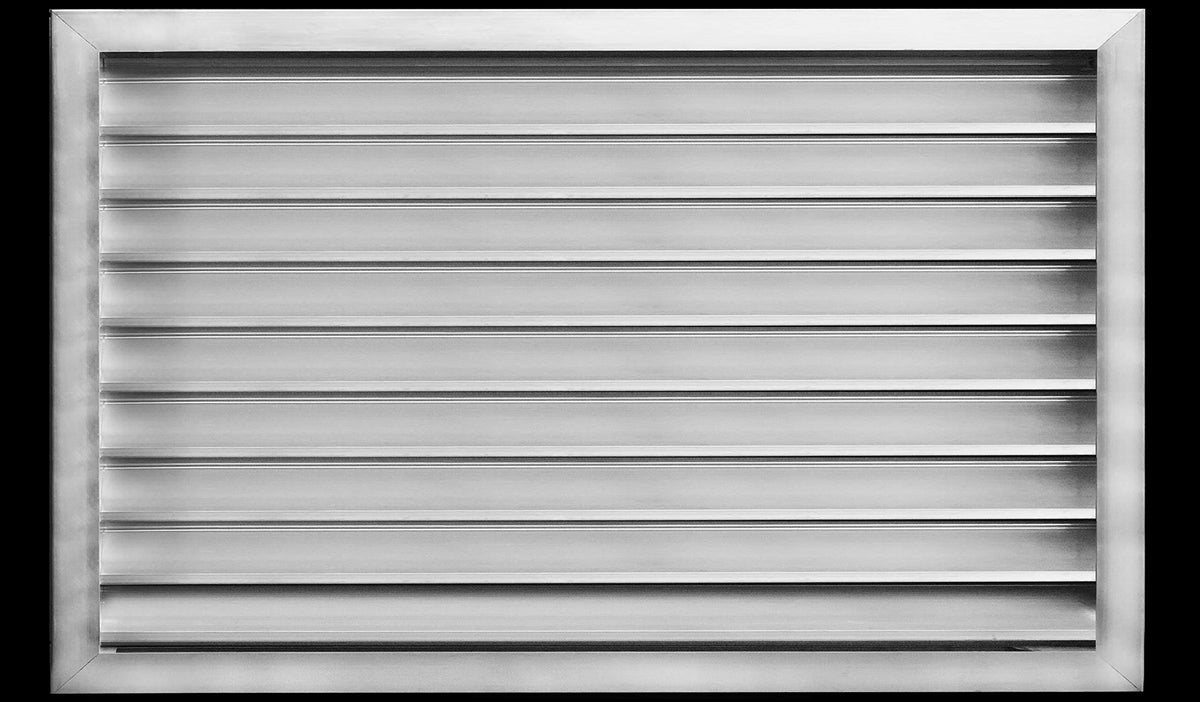 30&quot;w X 26&quot;h Aluminum Outdoor Weather Proof Louvers - Rain &amp; Waterproof Air Vent With Screen Mesh
