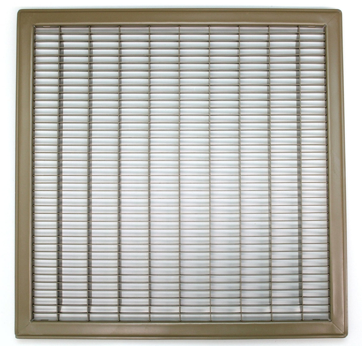 20&quot; X 26&quot; Or 26&quot; X 20&quot; Heavy Duty Floor Grille - Fixed Blades Air Grille - Brown [Outer Dimensions: 21.75 X 27.75]
