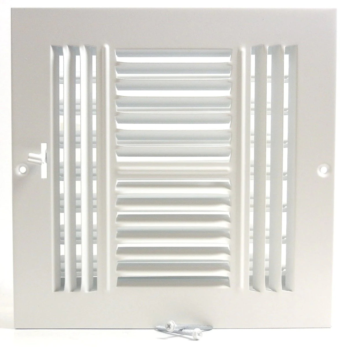 10&quot; X 8&quot; 4-Way AIR SUPPLY GRILLE - DUCT COVER &amp; DIFFUSER - Flat Stamped Face