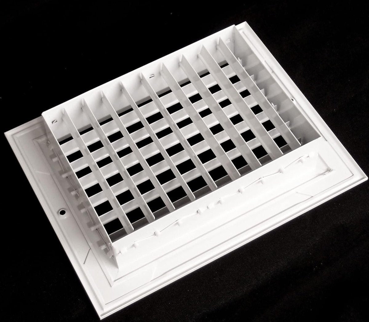 8&quot;W X 6&quot;H [Duct Opening] Aluminum Double Deflection Adjustable Air Supply HVAC Diffuser - [Outer Dimensions: 9.6&quot;W X 7.6&quot;H] - HVAC PremiumDDAG - A - 86