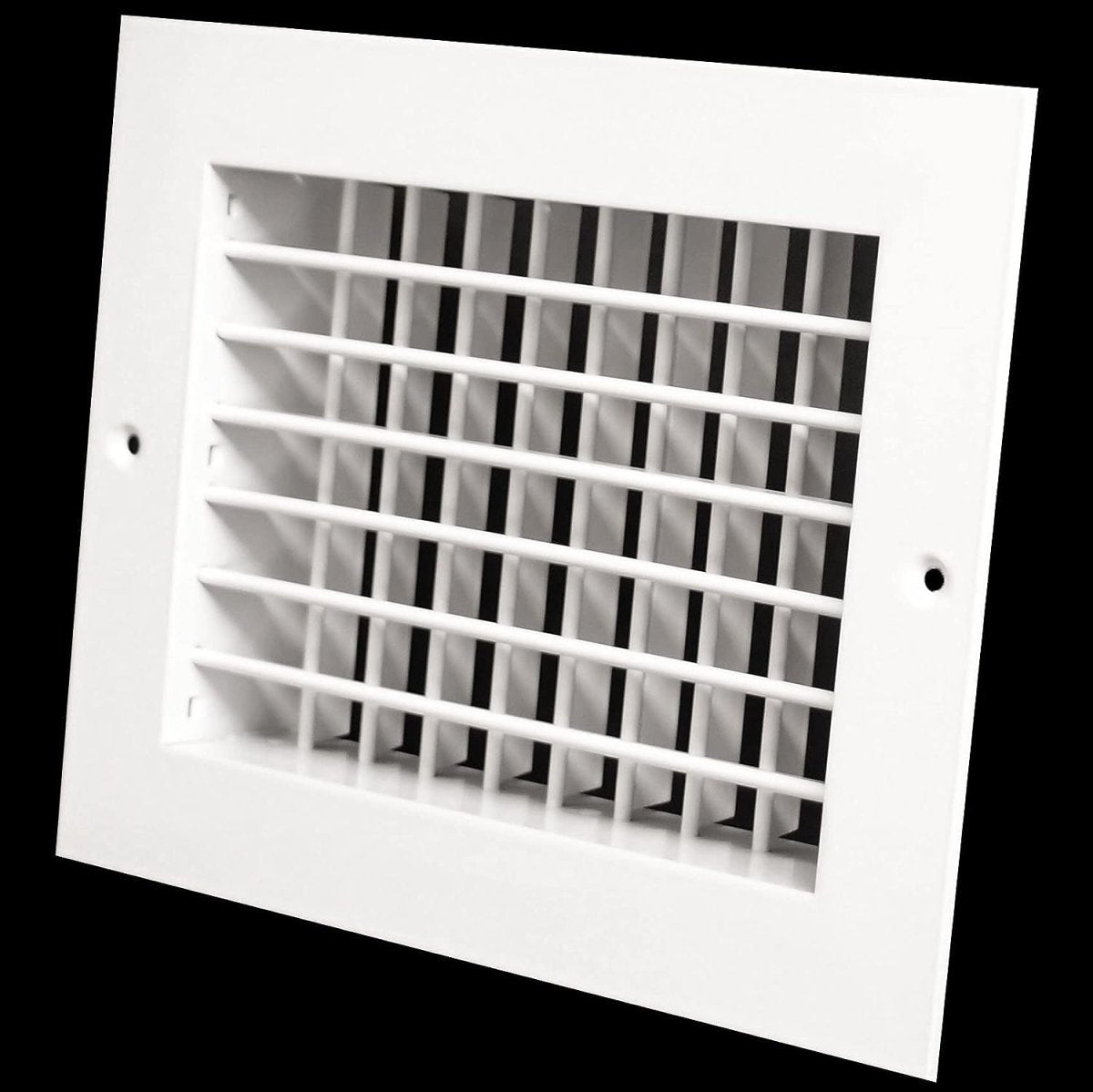 8&quot;W X 6&quot;H [Duct Opening] Aluminum Double Deflection Adjustable Air Supply HVAC Diffuser - [Outer Dimensions: 9.6&quot;W X 7.6&quot;H] - HVAC PremiumDDAG - A - 86