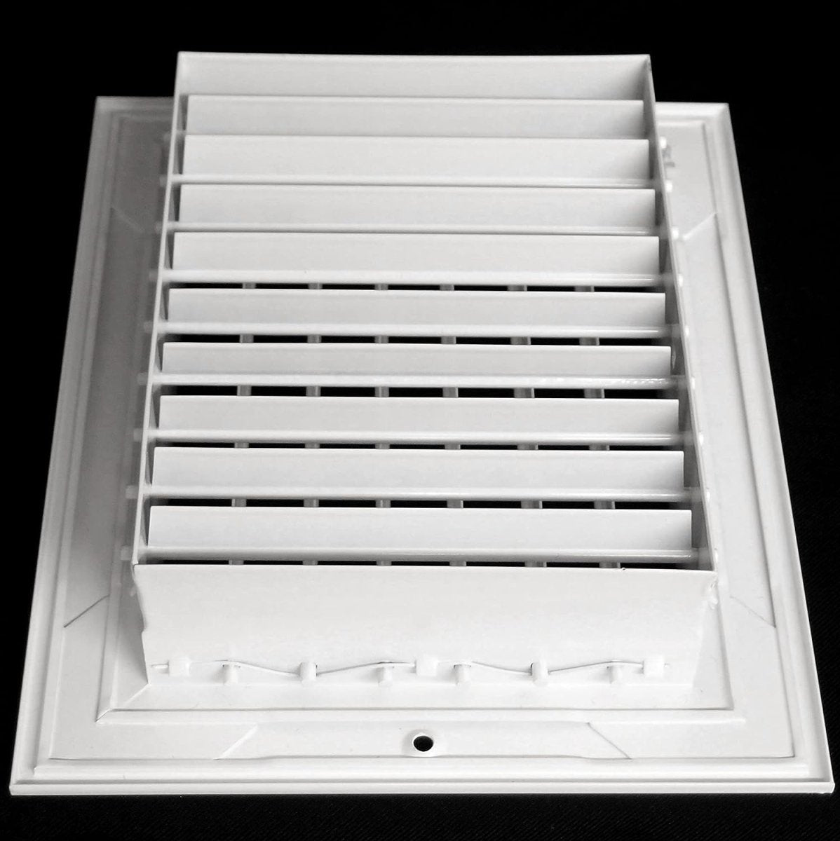 8&quot;W X 6&quot;H [Duct Opening] Aluminum Double Deflection Adjustable Air Supply HVAC Diffuser - [Outer Dimensions: 9.6&quot;W X 7.6&quot;H] - HVAC PremiumDDAG - A - 86