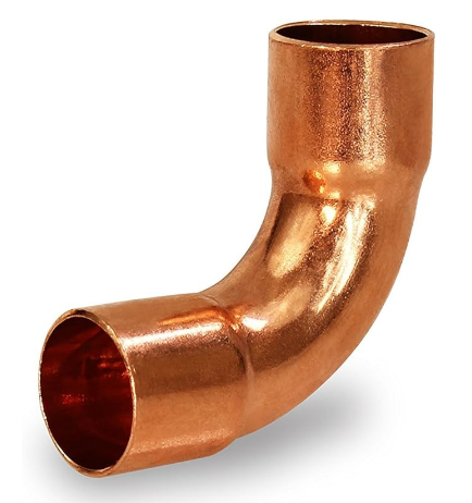 90 Degree Long Turn radius Copper Elbow