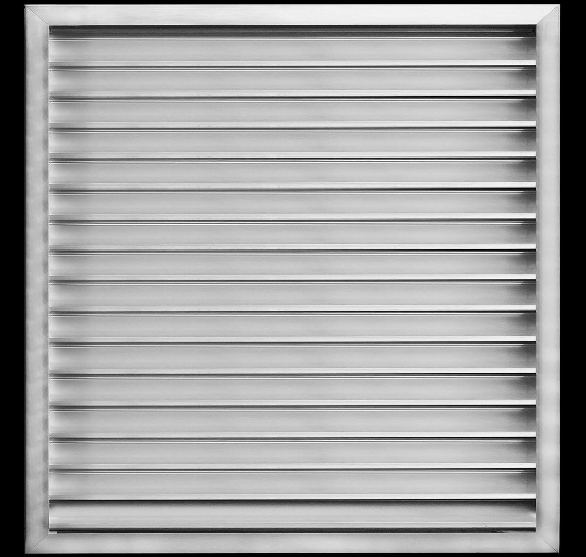 30&quot;w X 34&quot;h Aluminum Outdoor Weather Proof Louvers - Rain &amp; Waterproof Air Vent With Screen Mesh