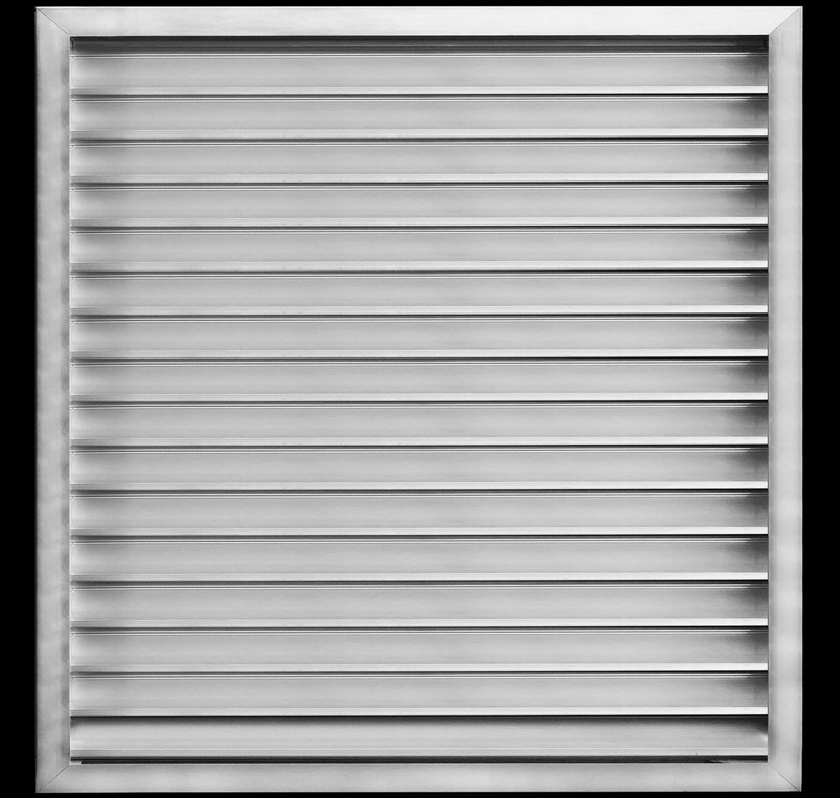 28&quot;w X 34&quot;h Aluminum Outdoor Weather Proof Louvers - Rain &amp; Waterproof Air Vent With Screen Mesh