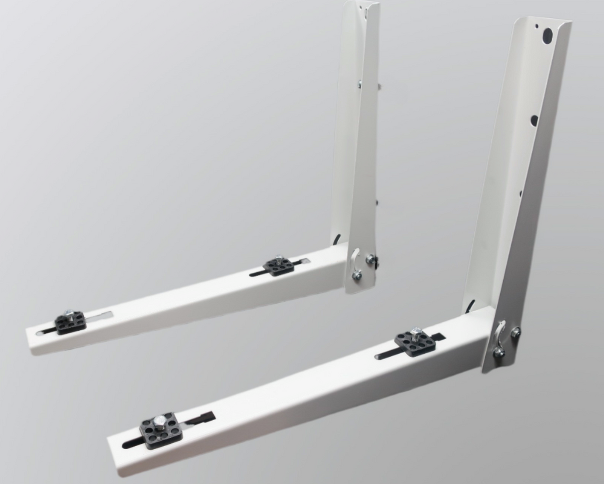 Mini Split Steel Powder-Coated Mounting Bracket For Systems Up To 500lbs, Installation Kits &amp; Hardware Included,