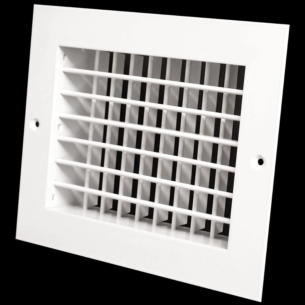 12&quot;w X 6&quot;h Aluminum Double Deflection Adjustable Air Supply HVAC Diffuser - Full Control Vertical/Horizontal Airflow Direction
