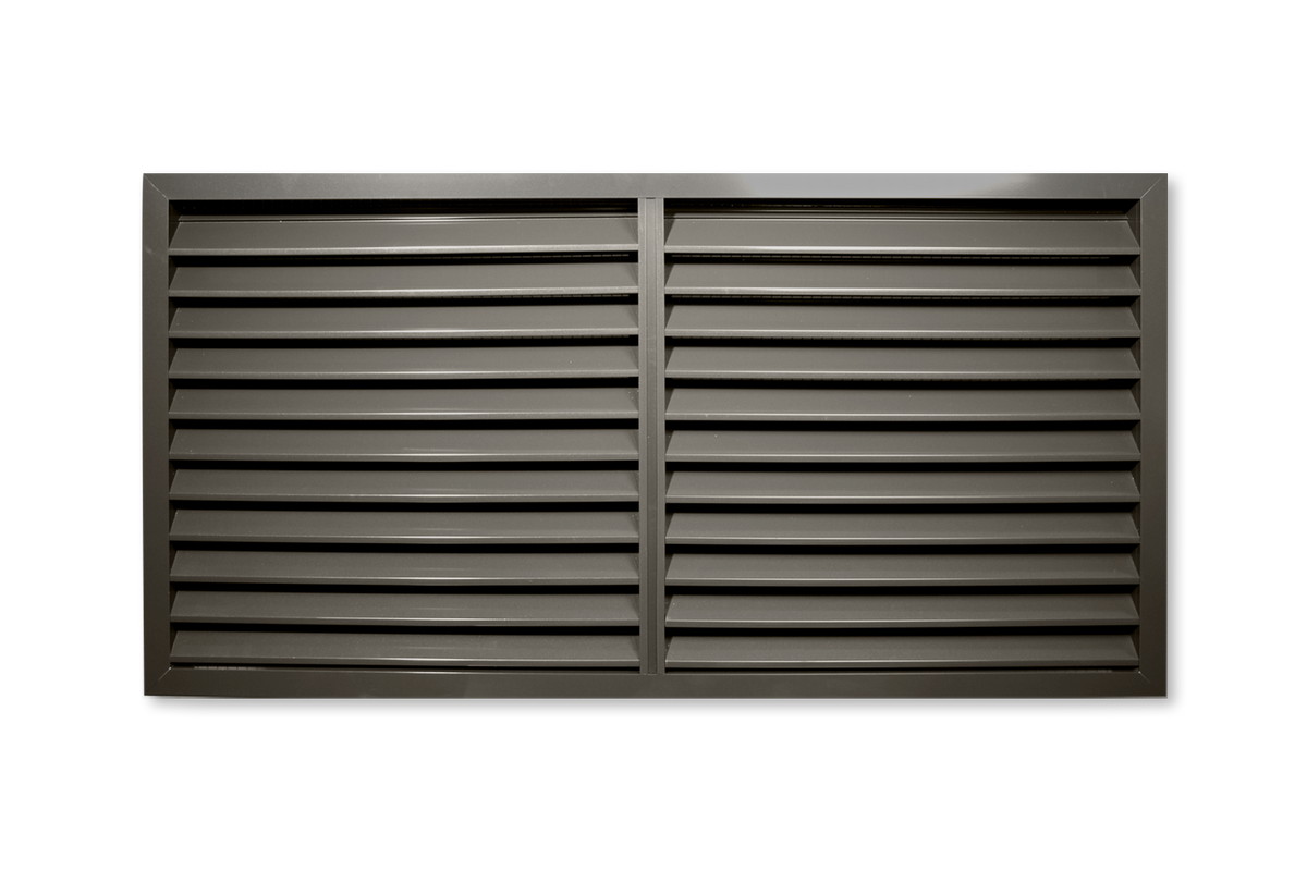 2" Drainable Outdoor Louver Gable Vent (Flange Frame) - Customizable