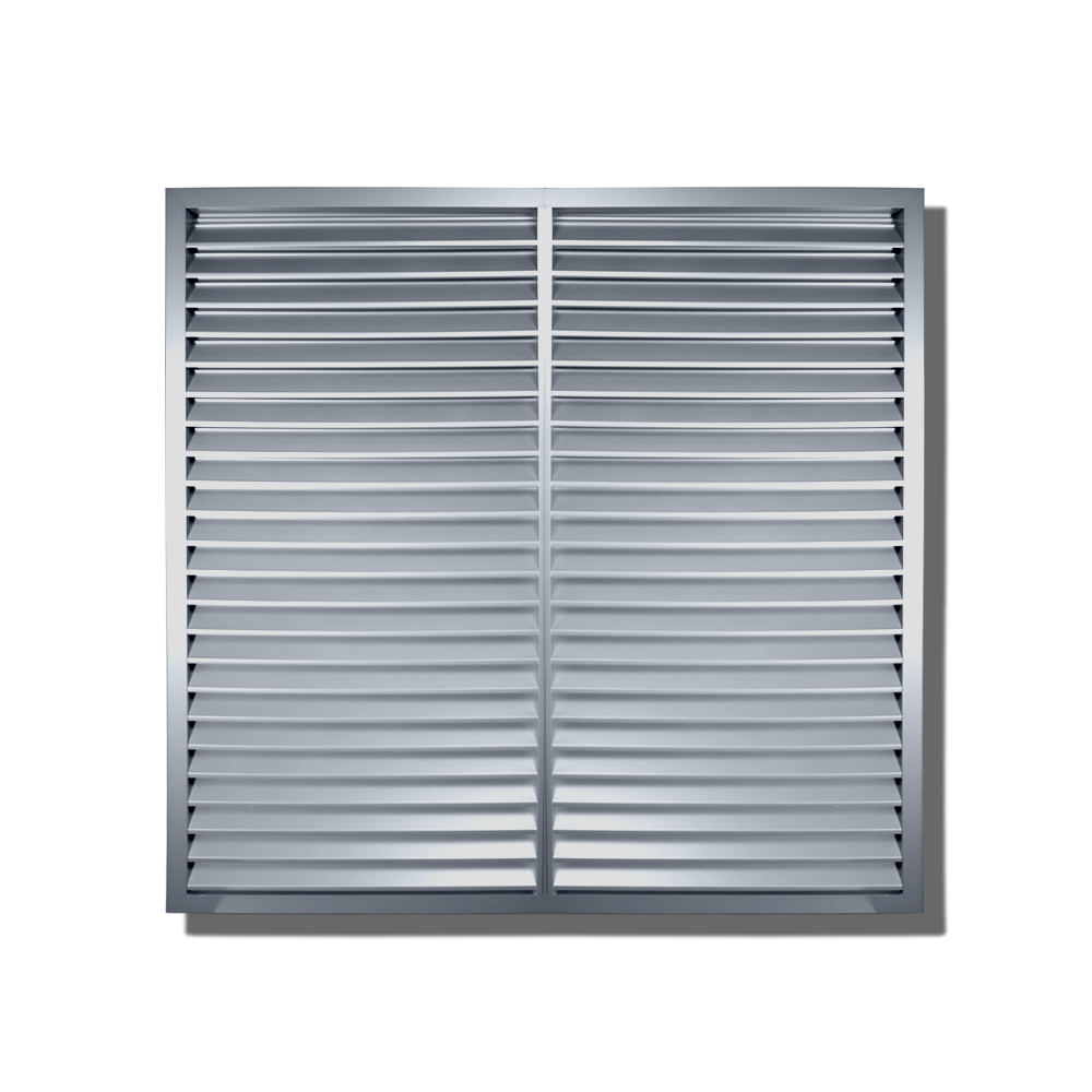2" Drainable Outdoor Louver Gable Vent (Flange Frame) - Customizable