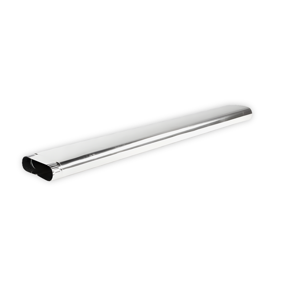 6'' Diameter x 60'' Long Oval Duct Pipe (5 Pack) - 30 Gauge Galvanized Steel Sheet Metal Pipe by HVAC Premium - Crimped End Connection (Total: 25 Feet)