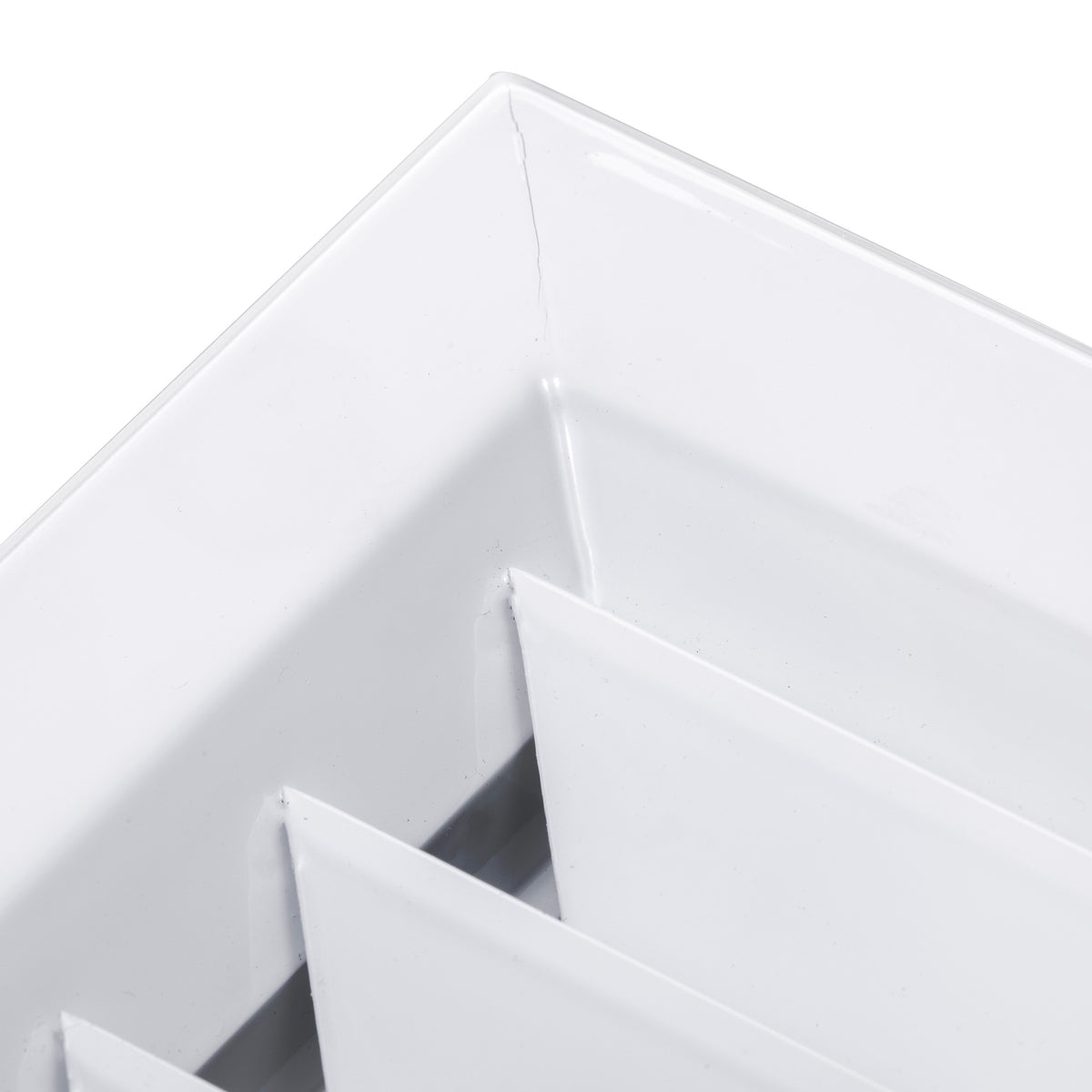 14&quot; x 14&quot; [Duct Opening] Flat Plaque Aluminum Ceiling Supply Diffuser Duct Cover with Lever-Operated Damper for Air Flow Control [Outer Dimensions: 17&quot; x 17&quot;]