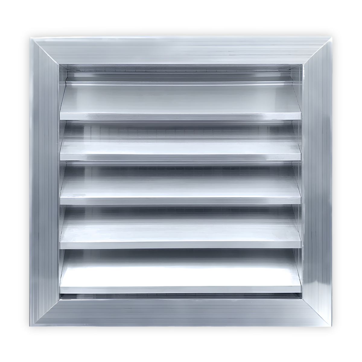 2" Drainable Outdoor Louver Gable Vent (Flange Frame) - Customizable