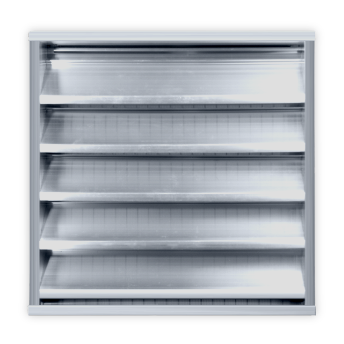 2" Drainable Outdoor Louver Gable Vent (Channel Frame) - Customizable