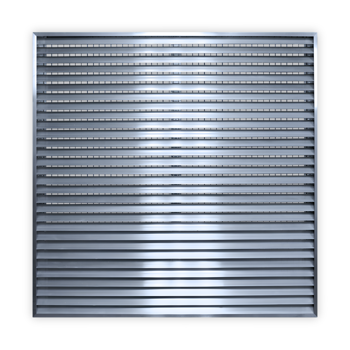 45° Thinline Outdoor Louver Gable Vent (Channel Frame) - Customizable