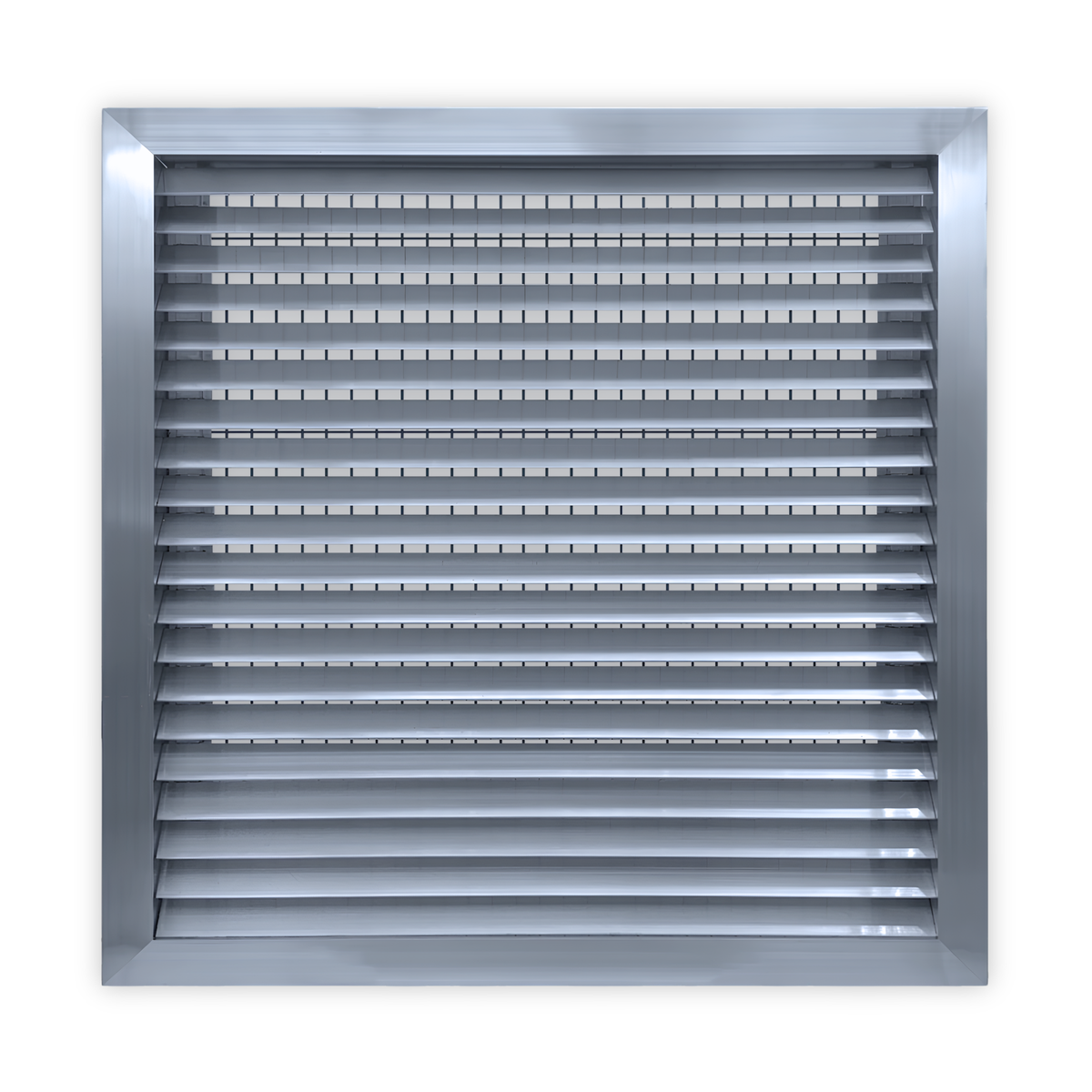45° Thinline Outdoor Louver Gable Vent (Flange Frame) - Customizable