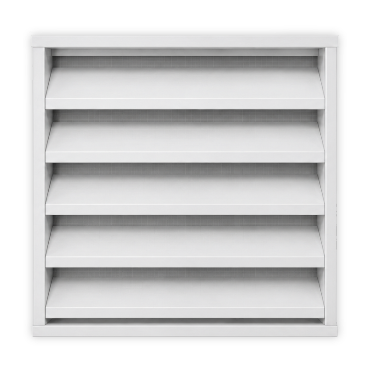 2" Drainable Outdoor Louver Gable Vent (Channel Frame) - Customizable