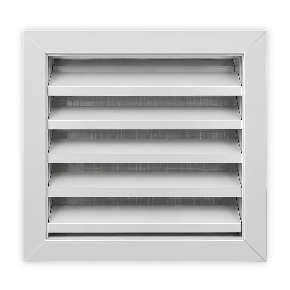 2" Drainable Outdoor Louver Gable Vent (Flange Frame) - Customizable
