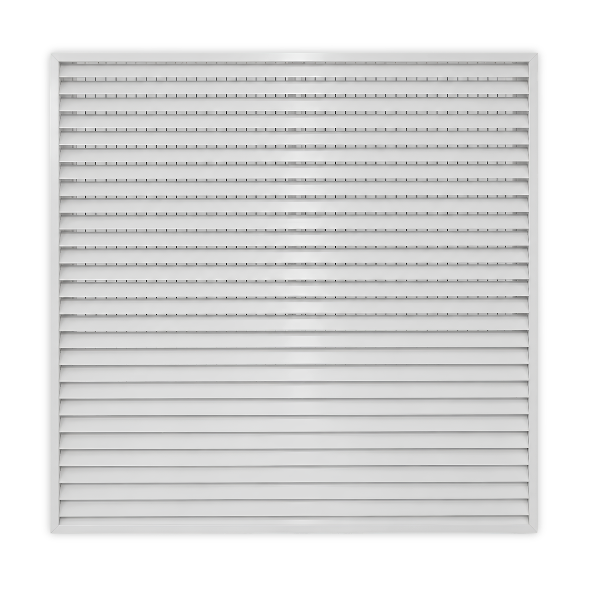 45° Thinline Outdoor Louver Gable Vent (Channel Frame) - Customizable