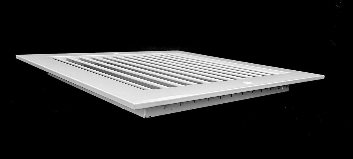 10&quot;W X 20&quot;H [Duct Opening] ALUMINUM RETURN GRILLE - EASY AIR FLOW - LINEAR BAR GRILLES [OUTER DIMENSIONS: 11.875&quot;W X 21.875&quot;H]