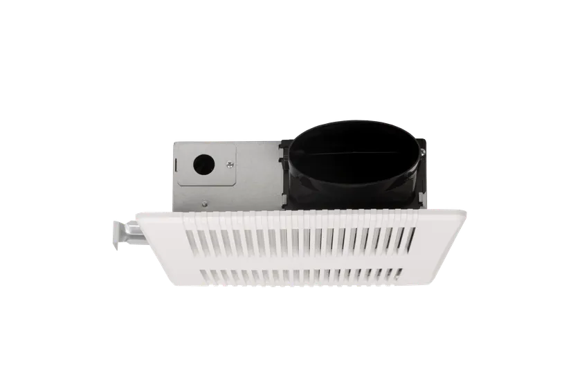 Bathroom fan &quot;Low Profile 3-3/8&quot; housing depth&quot; Airflow CFM is either 50-80-100 SET BY SWITCH, Sones 0.6-1.0-1.5