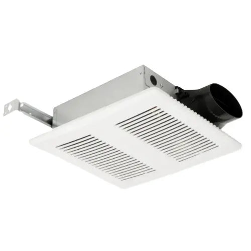 Bathroom fan &quot;Low Profile 3-3/8&quot; housing depth&quot; Airflow CFM is either 50-80-100 SET BY SWITCH, Sones 0.6-1.0-1.5