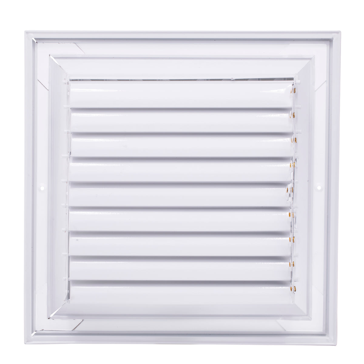12&quot; x 12&quot; [Duct Opening] Ceiling Supply Diffuser Vent Cover – 2-Way Airflow with Full Aluminum Frame, Back Blades &amp; Opposing Blade Lever Damper [Outer Size: 15&quot; x 15&quot;]