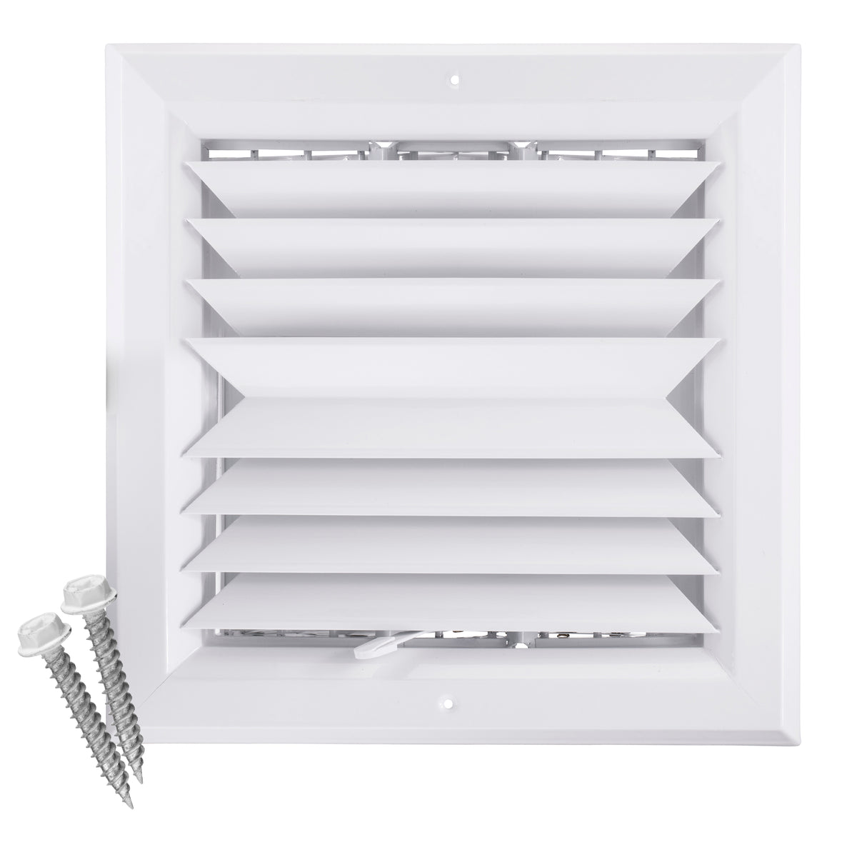 12&quot; x 12&quot; [Duct Opening] Ceiling Supply Diffuser Vent Cover – 2-Way Airflow with Full Aluminum Frame, Back Blades &amp; Opposing Blade Lever Damper [Outer Size: 15&quot; x 15&quot;]