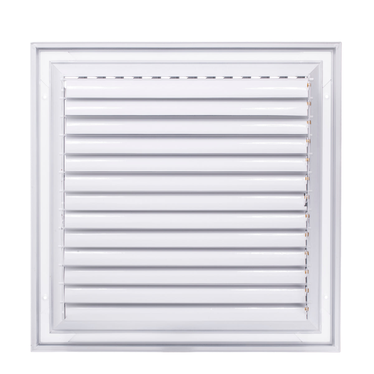 14&quot; x 14&quot; [Duct Opening] Ceiling Supply Diffuser Vent Cover – 1-Way Airflow with Full Aluminum Frame, Back Blades &amp; Opposing Blade Lever Damper [Outer Size: 17&quot; x 17&quot;]