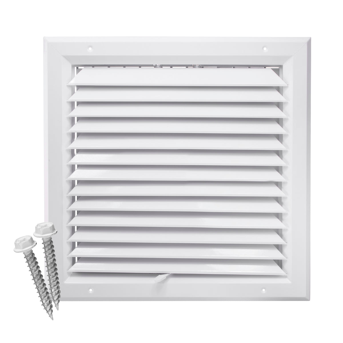 14&quot; x 14&quot; [Duct Opening] Ceiling Supply Diffuser Vent Cover – 1-Way Airflow with Full Aluminum Frame, Back Blades &amp; Opposing Blade Lever Damper [Outer Size: 17&quot; x 17&quot;]