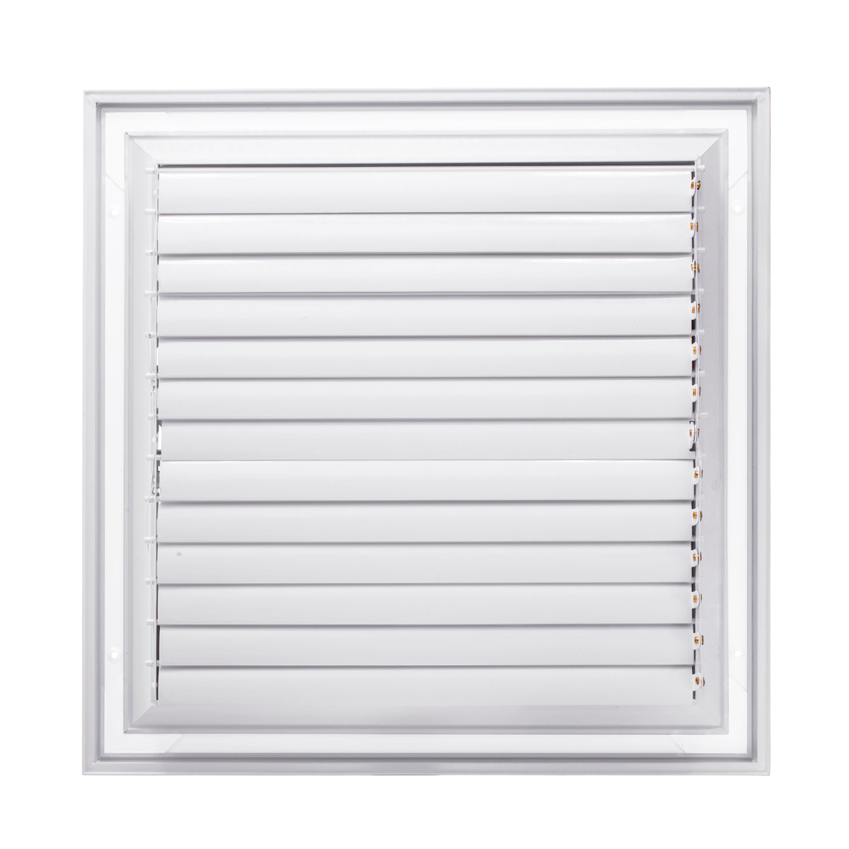 14&quot; x 14&quot; [Duct Opening] Ceiling Supply Diffuser Vent Cover – Corner Direction with Full Aluminum Frame, Back Blades &amp; Opposing Blade Lever Damper [Outer Size: 17&quot; x 17&quot;]