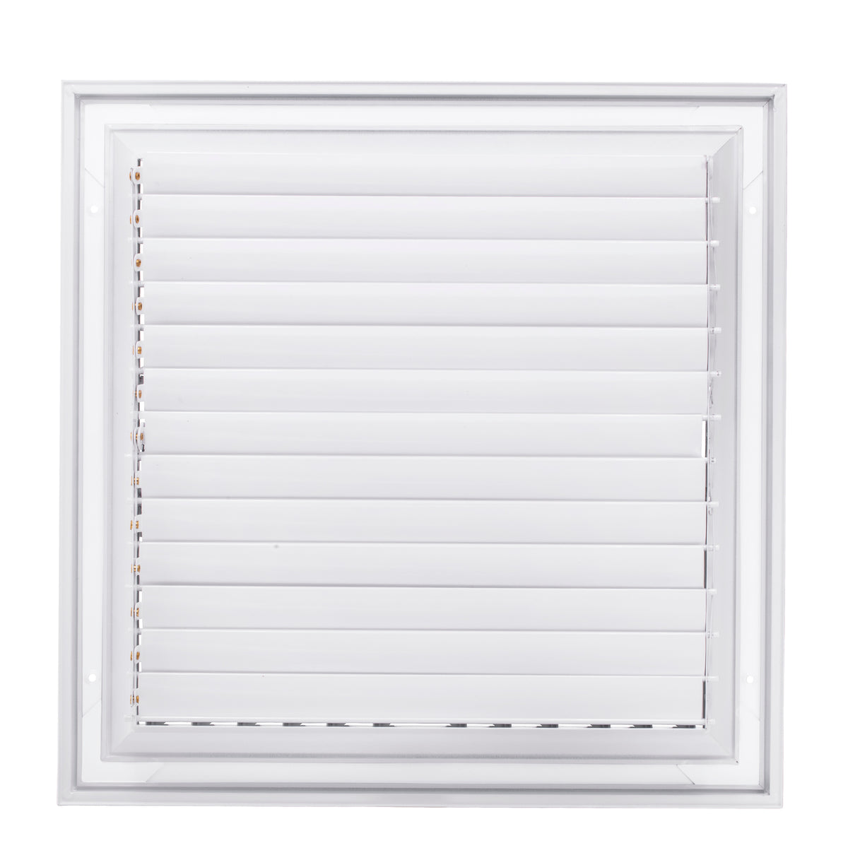 14&quot; x 14&quot; [Duct Opening] Ceiling Supply Diffuser Vent Cover – 2-Way Airflow with Full Aluminum Frame, Back Blades &amp; Opposing Blade Lever Damper [Outer Size: 17&quot; x 17&quot;]