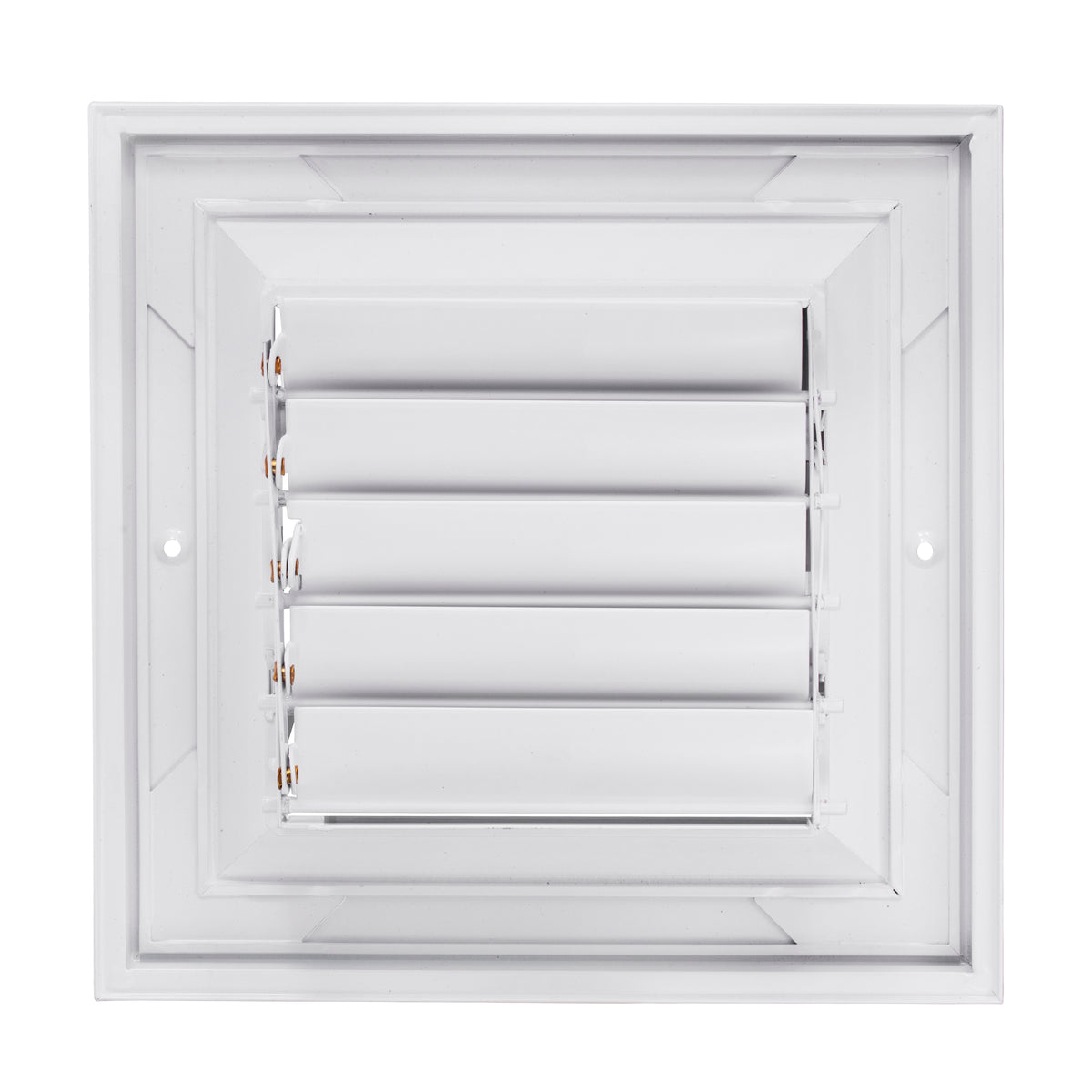 6&quot; x 6&quot; [Duct Opening] Ceiling Supply Diffuser Vent Cover – Corner Direction with Full Aluminum Frame, Back Blades &amp; Opposing Blade Lever Damper [Outer Size: 9&quot; x 9&quot;]