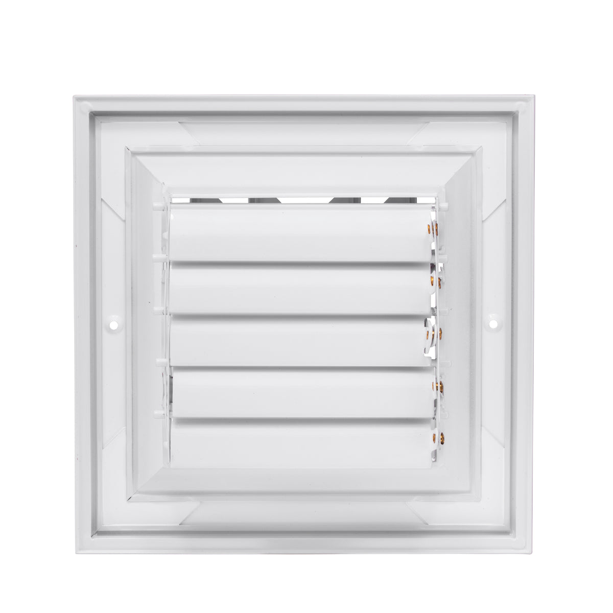 6&quot; x 6&quot; [Duct Opening] Ceiling Supply Diffuser Vent Cover – 2-Way Airflow with Full Aluminum Frame, Back Blades &amp; Opposing Blade Lever Damper [Outer Size: 9&quot; x 9&quot;]
