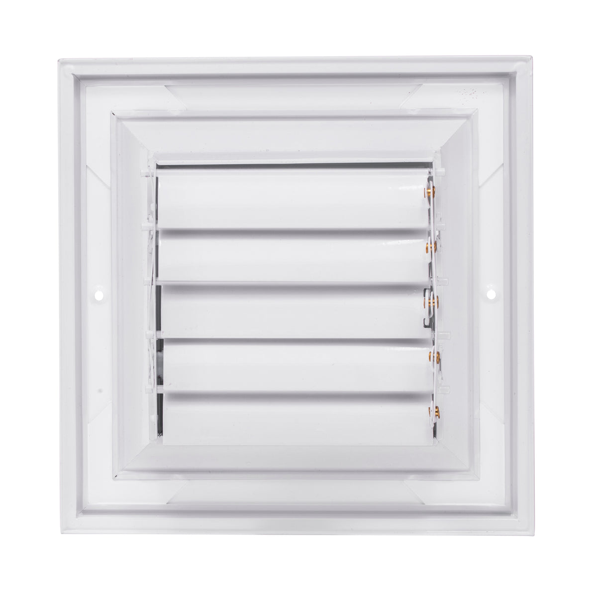 6&quot; x 6&quot; [Duct Opening] Ceiling Supply Diffuser Vent Cover – 4-Way Airflow with Full Aluminum Frame, Back Blades &amp; Opposing Blade Lever Damper [Outer Size: 9&quot; x 9&quot;]