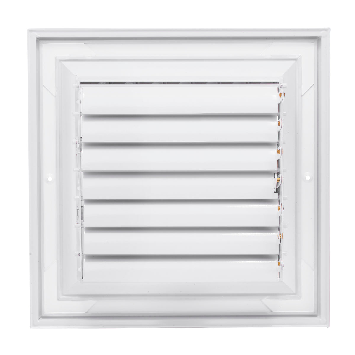8&quot; x 8&quot; [Duct Opening] Ceiling Supply Diffuser Vent Cover – 1-Way Airflow with Full Aluminum Frame, Back Blades &amp; Opposing Blade Lever Damper [Outer Size: 11&quot; x 11&quot;]