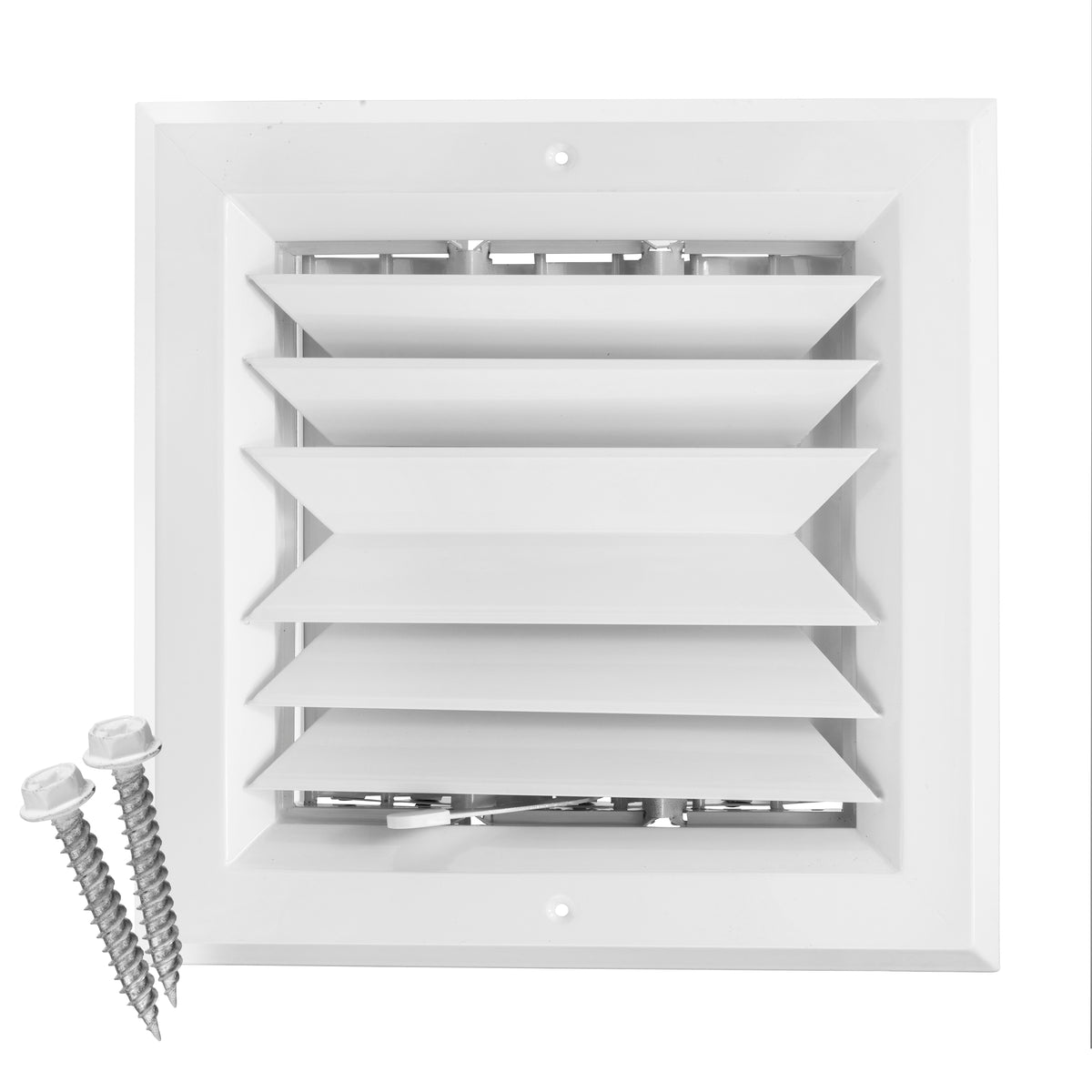 8&quot; x 8&quot; [Duct Opening] Ceiling Supply Diffuser Vent Cover – 2-Way Airflow with Full Aluminum Frame, Back Blades &amp; Opposing Blade Lever Damper [Outer Size: 11&quot; x 11&quot;]