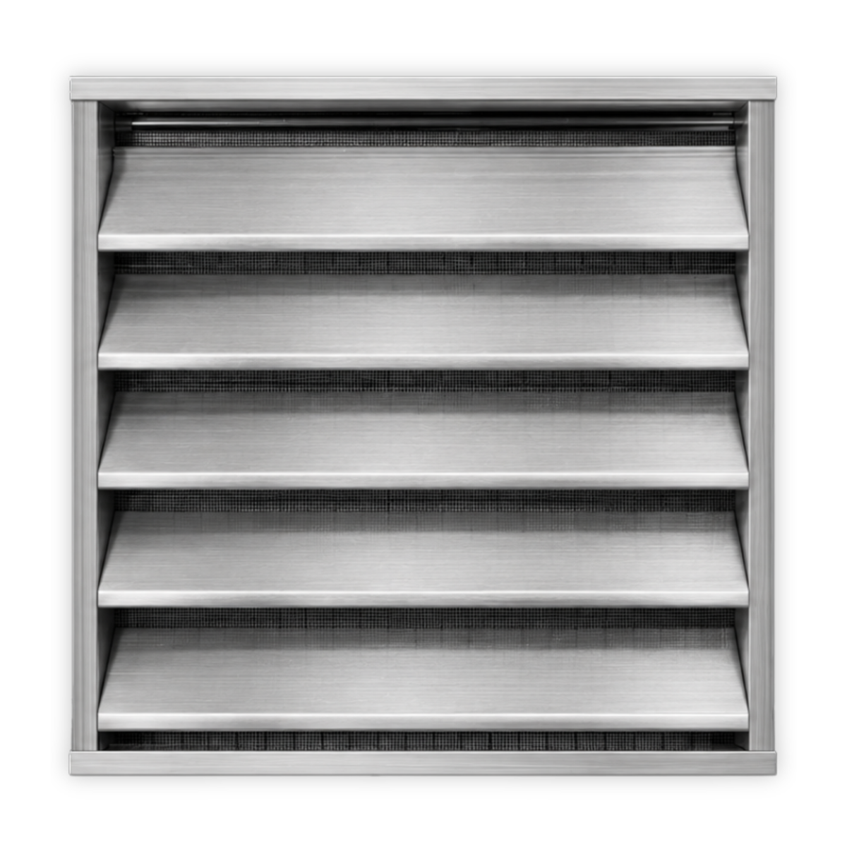 2" Drainable Outdoor Louver Gable Vent (Channel Frame) - Customizable