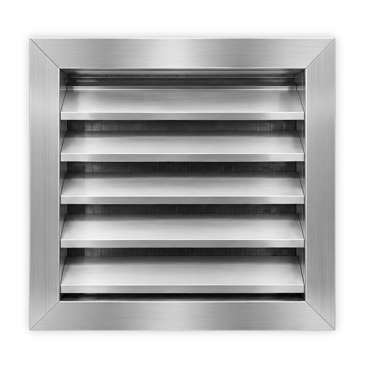 2" Drainable Outdoor Louver Gable Vent (Flange Frame) - Customizable