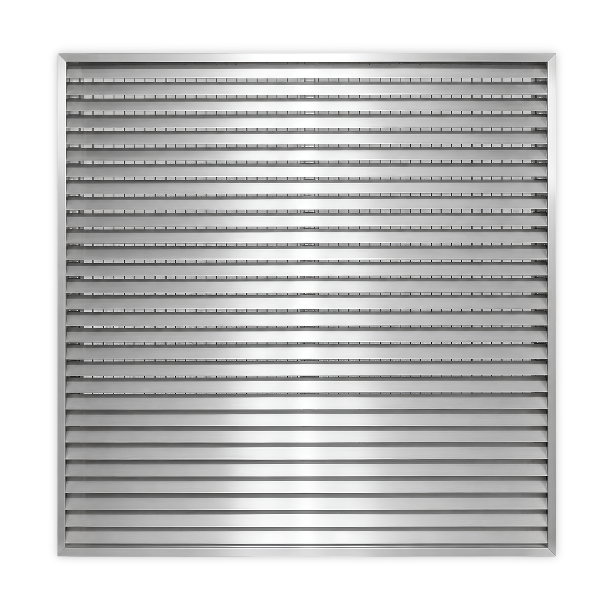 45° Thinline Outdoor Louver Gable Vent (Channel Frame) - Customizable