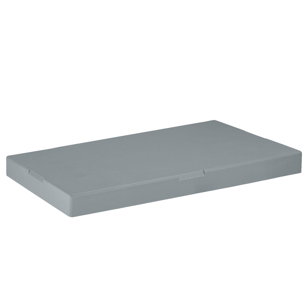 Plastic Equipment Pad for HVAC Systems, 18&quot; x 38&quot; x 3&quot;, Gray