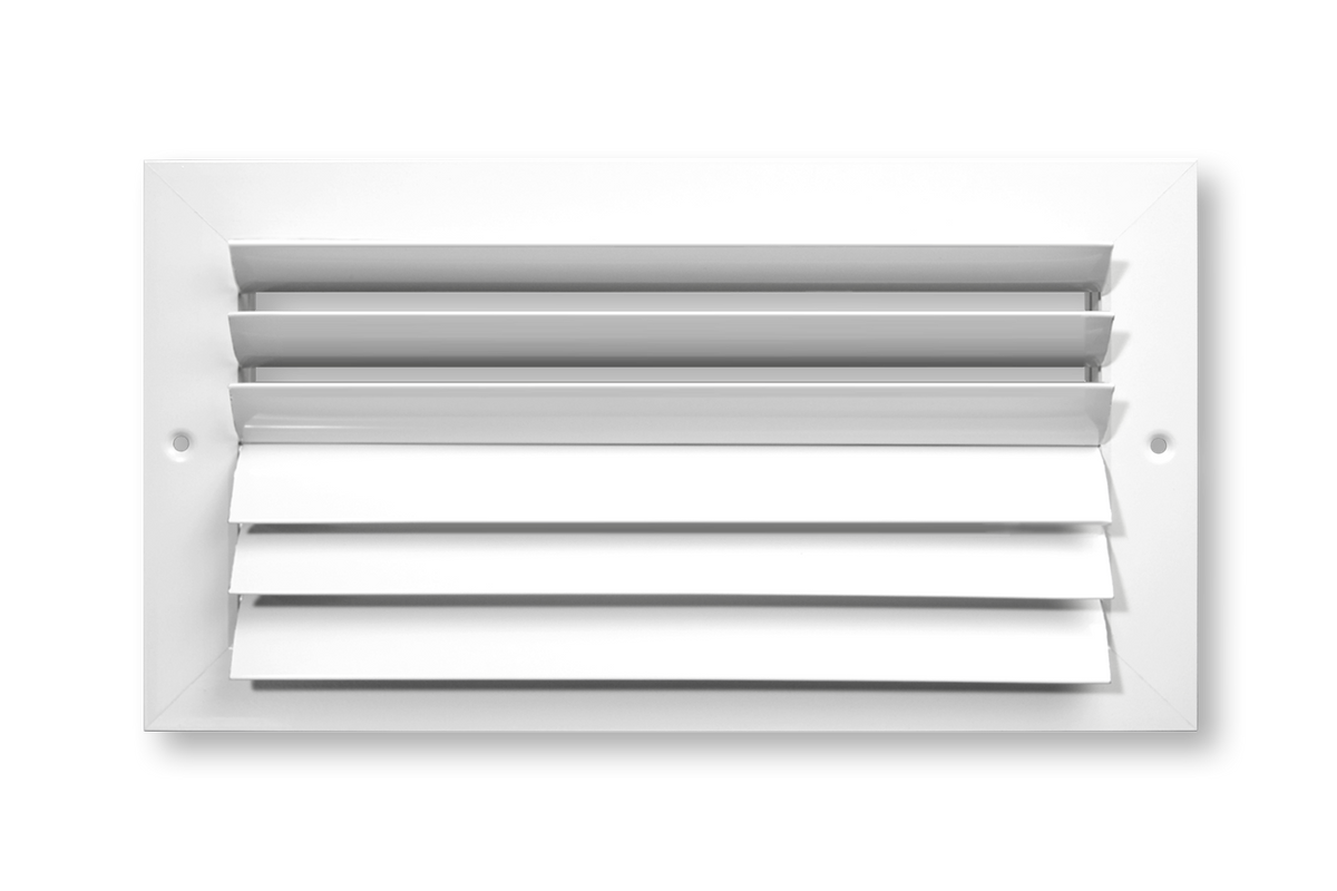 Two Direction Curved Blade Grille with Adjustable Horizontal Blades