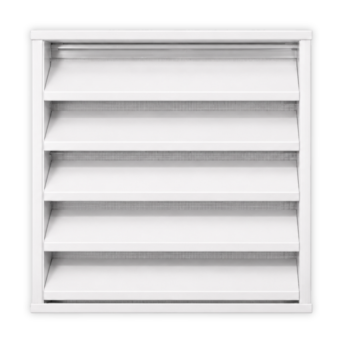 2" Drainable Outdoor Louver Gable Vent (Channel Frame) - Customizable