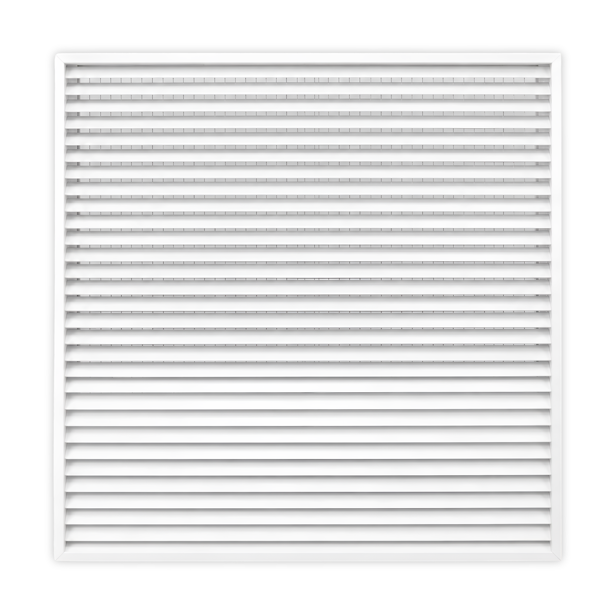 45° Thinline Outdoor Louver Gable Vent (Channel Frame) - Customizable