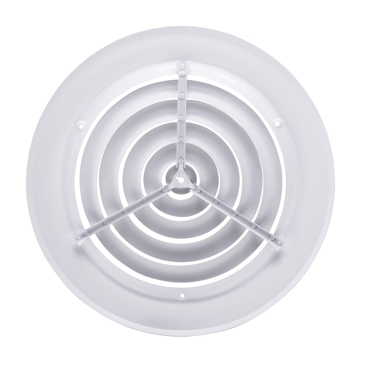 10&quot; [Duct Opening] Round Ceiling Diffuser - Easy Air Flow - HVAC Vent Duct Cover [White] - [Total Outer Dimensions: 14&quot;]